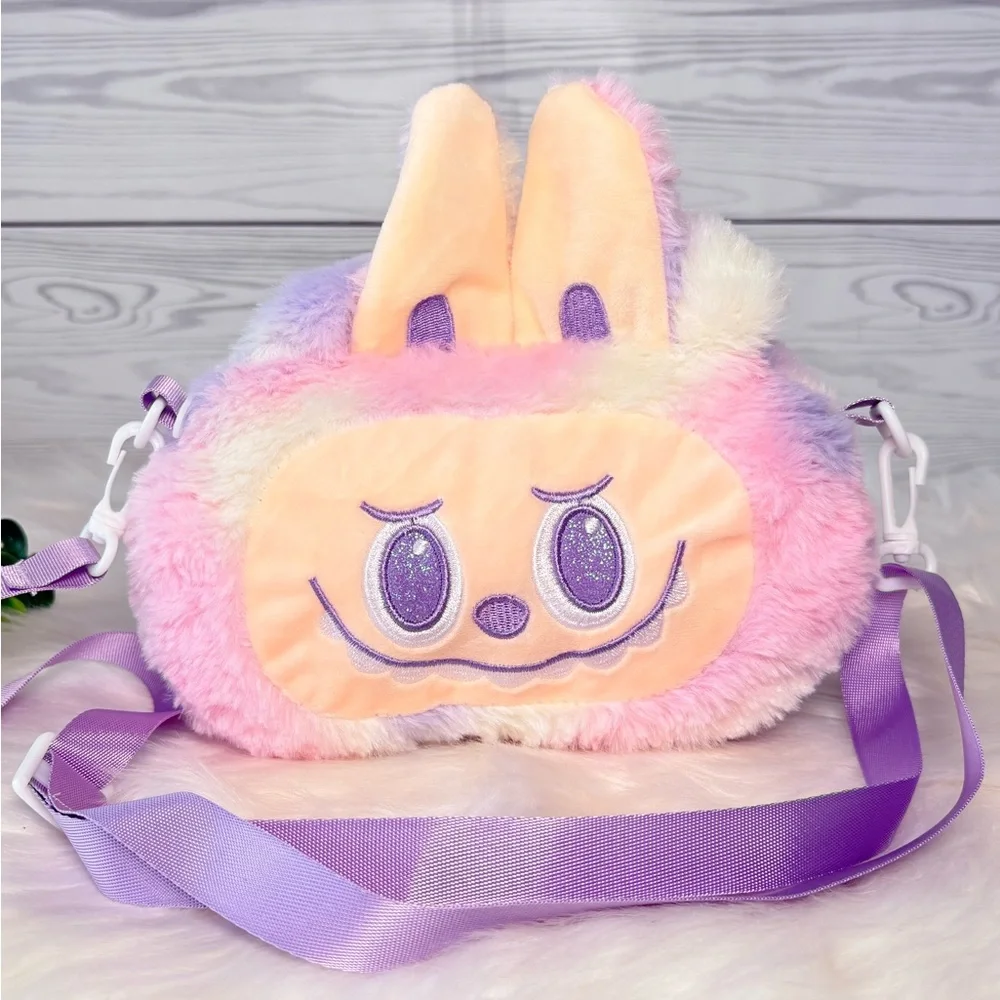 Pastel Labubu‎ Plush Crossbody Bag